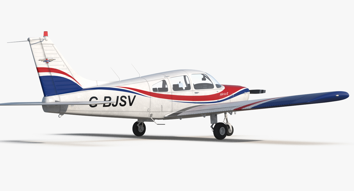 3D Piper PA28 161 Cherokee model