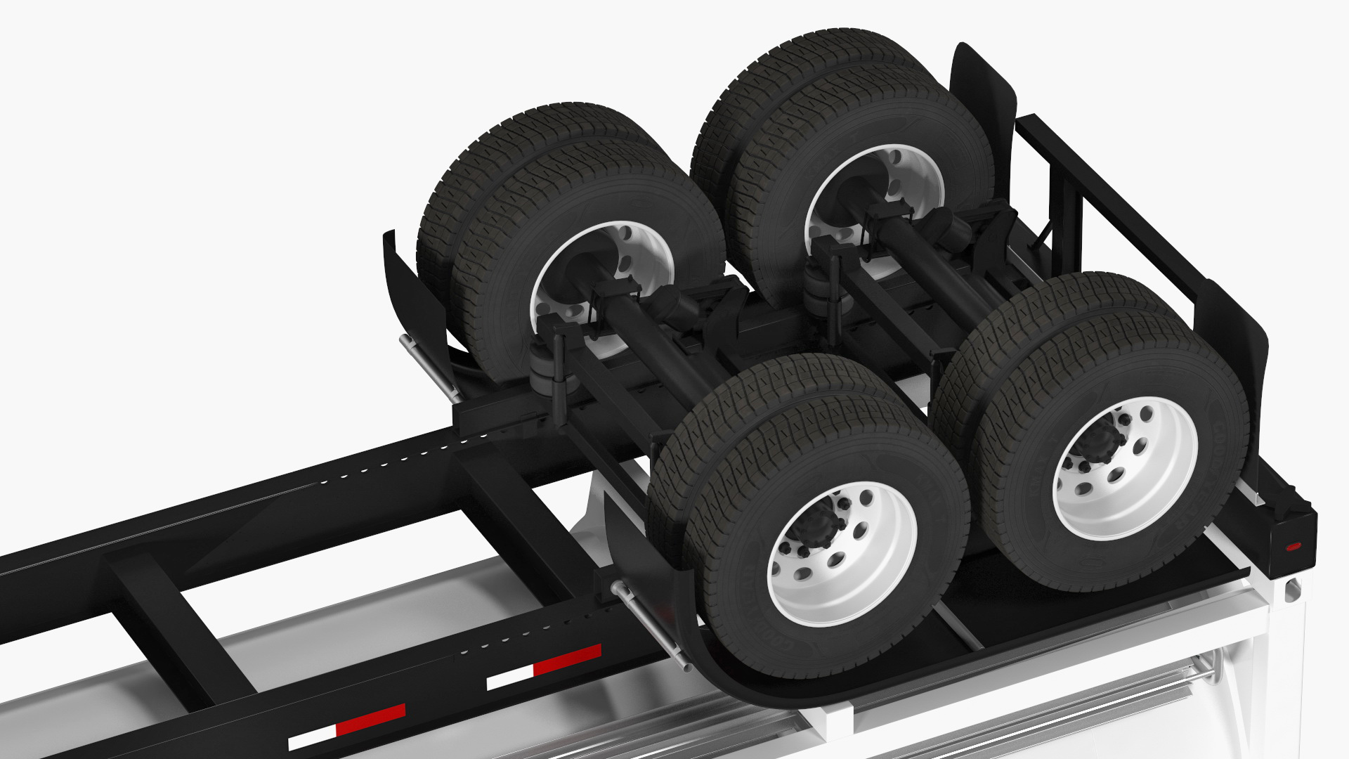 3D model Volvo Truck with Gas Tank Trailer Rigged