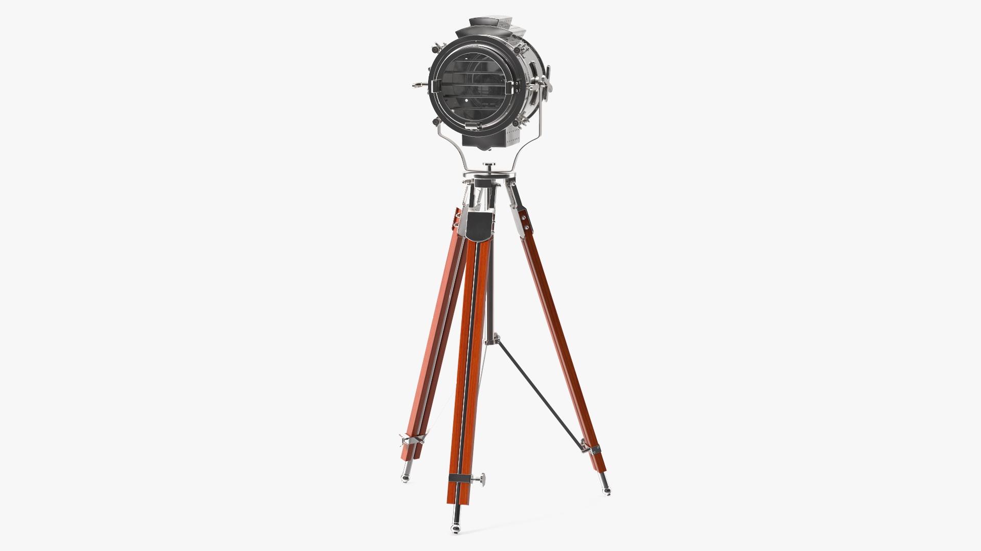 3D Nautical Retro Lamp Wooden Tripod model