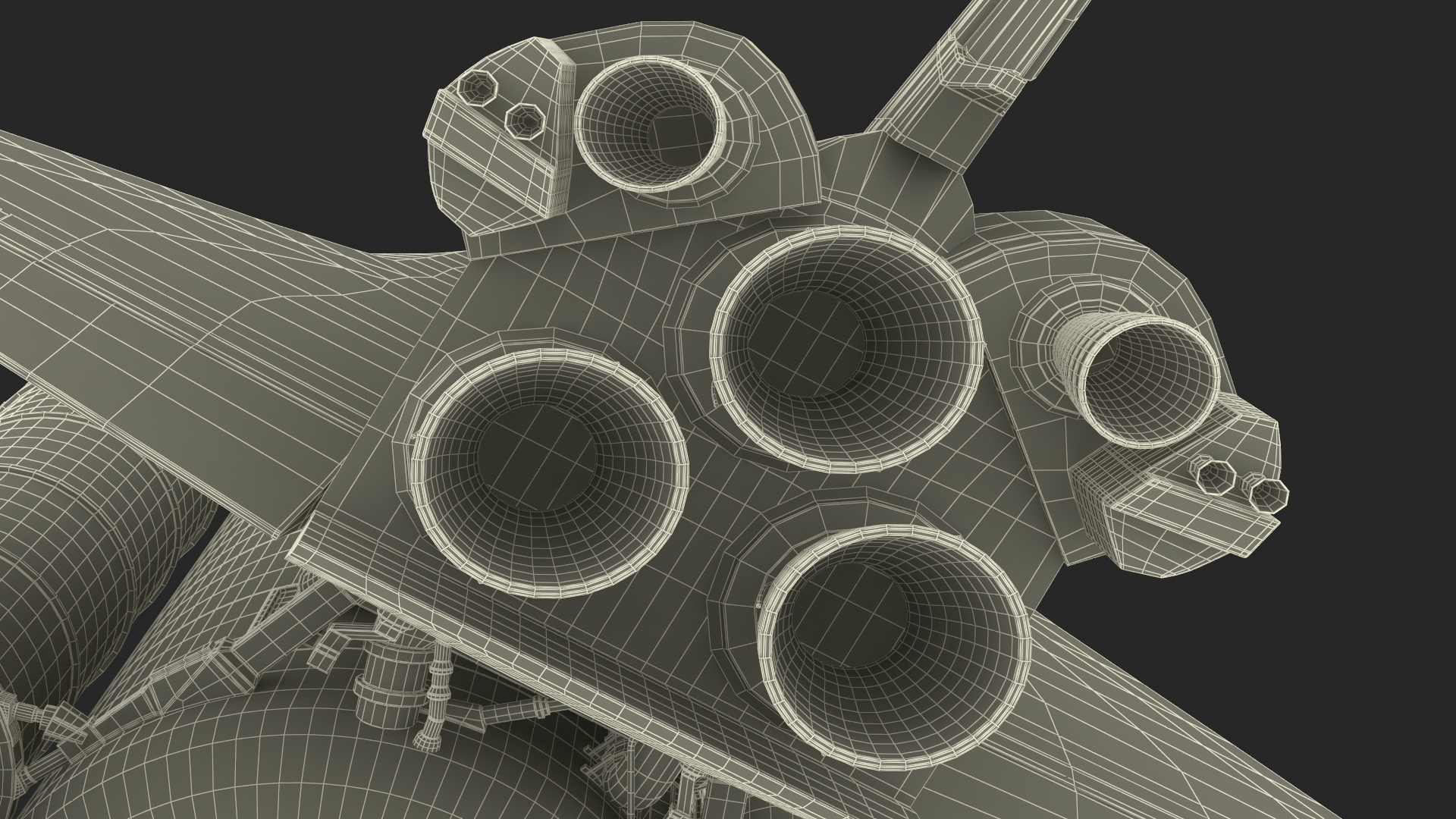 3D Space Shuttle with External Tank and Solid Rocket Boosters model
