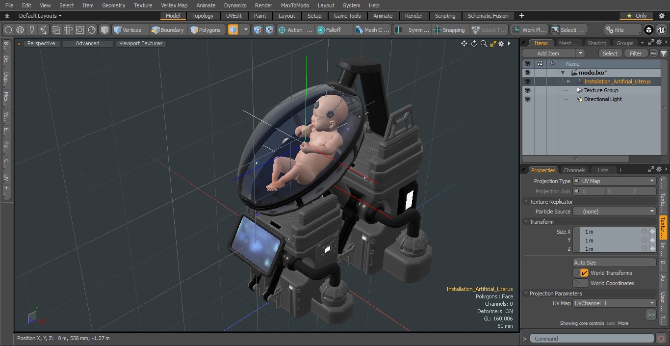 3D model Installation Artificial Uterus