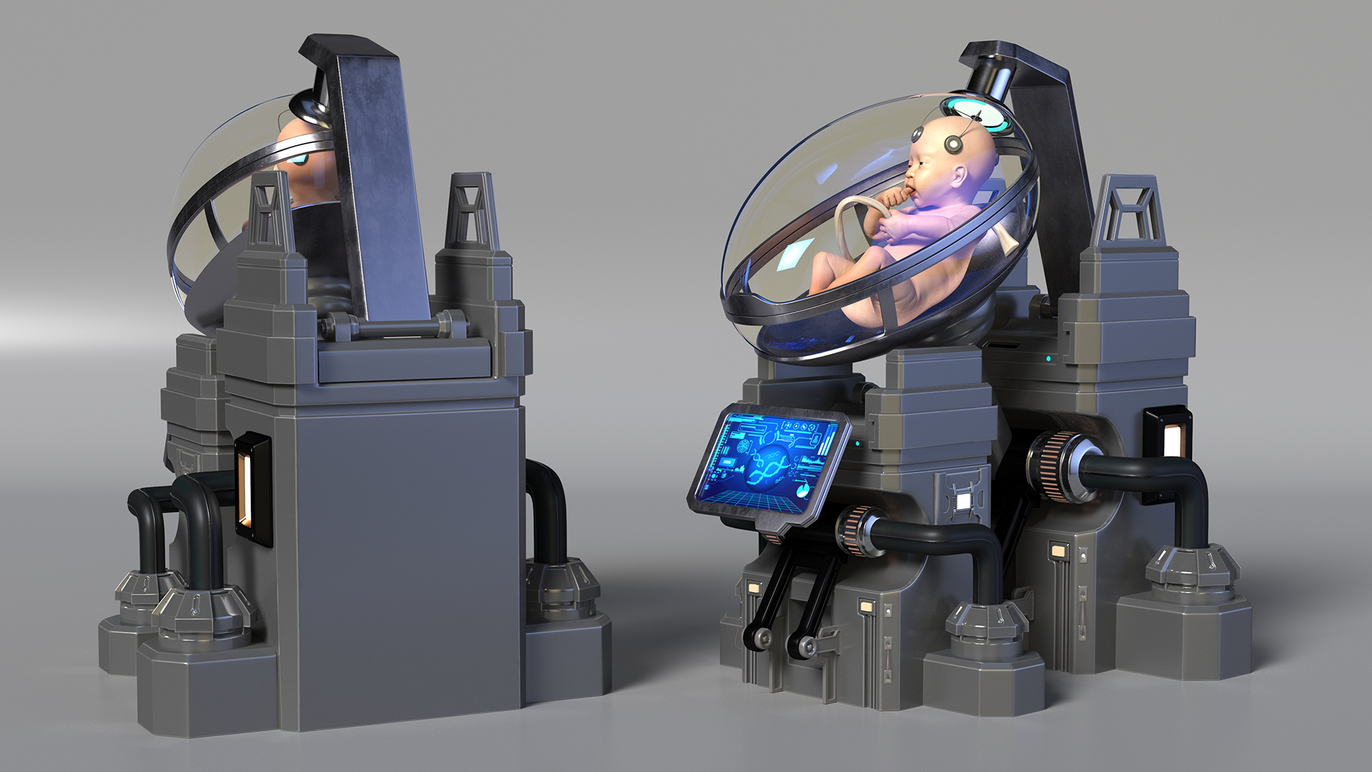 3D model Installation Artificial Uterus