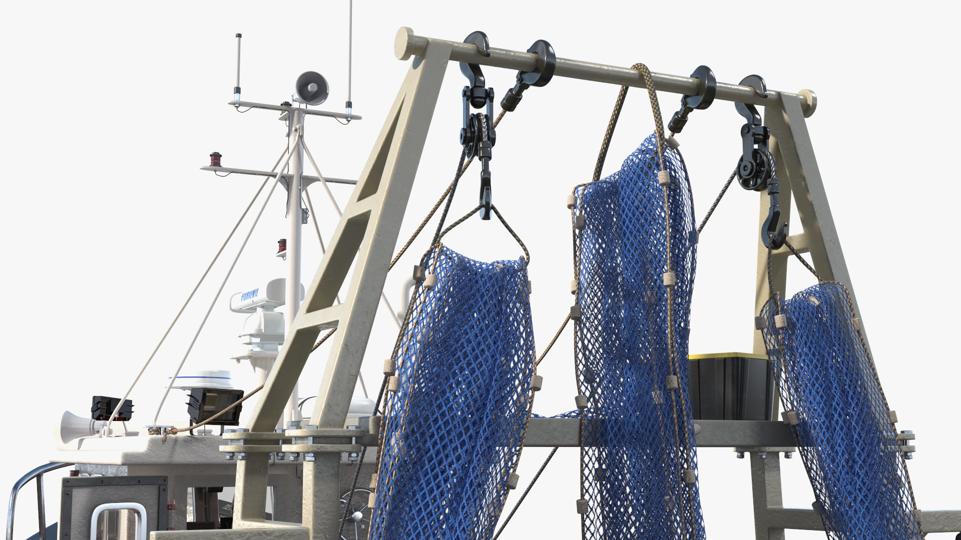 Old Cygnus GM28-38 Small Fishing Vessel 3D model