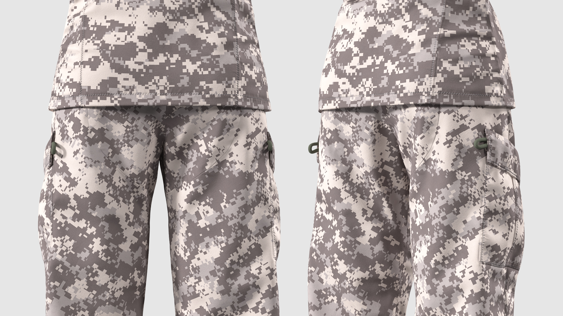 3D Female US Soldier Military ACU Neutral Pose model
