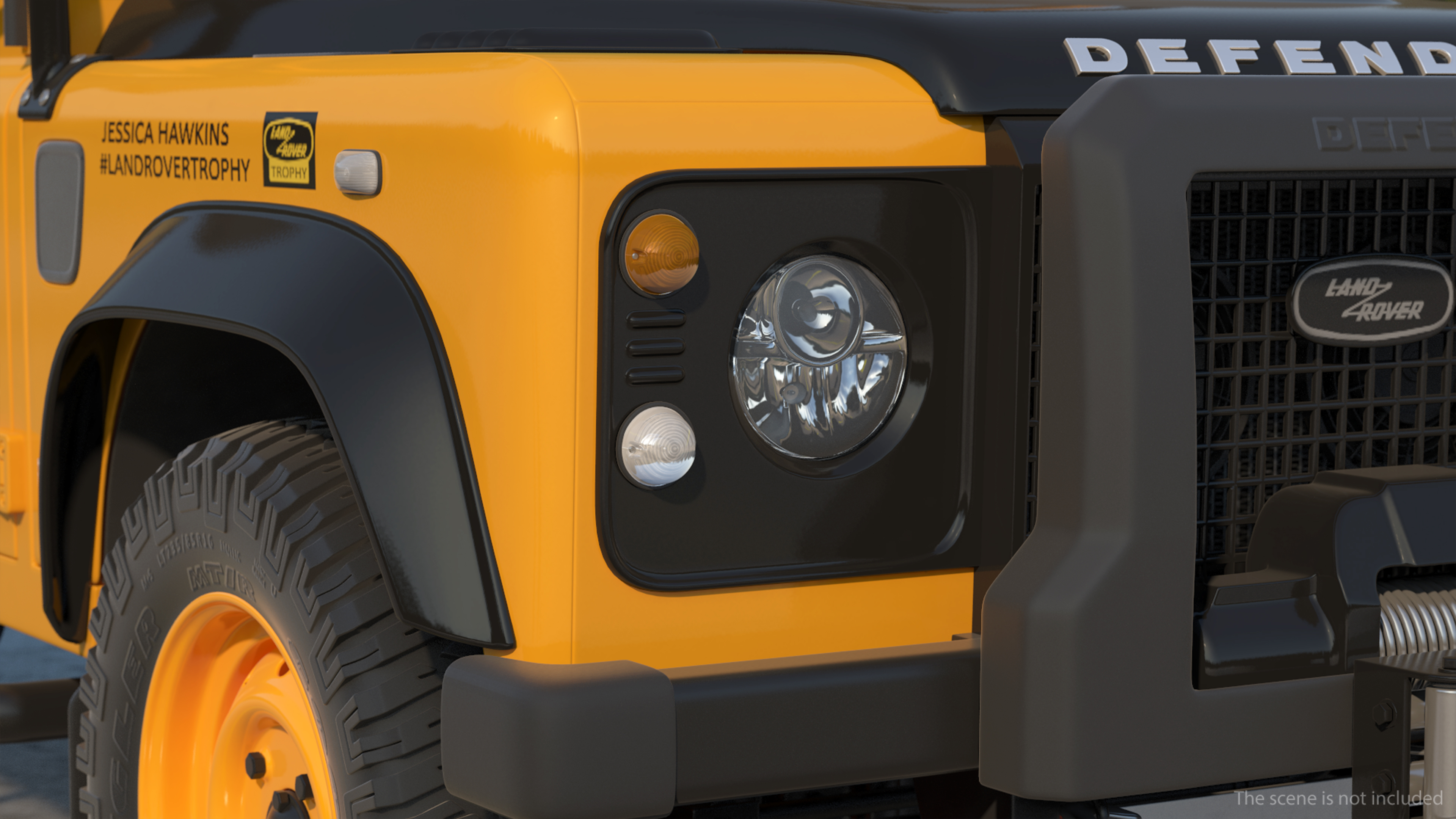 Land Rover Defender Works V8 Trophy Clean Simple Interior 3D