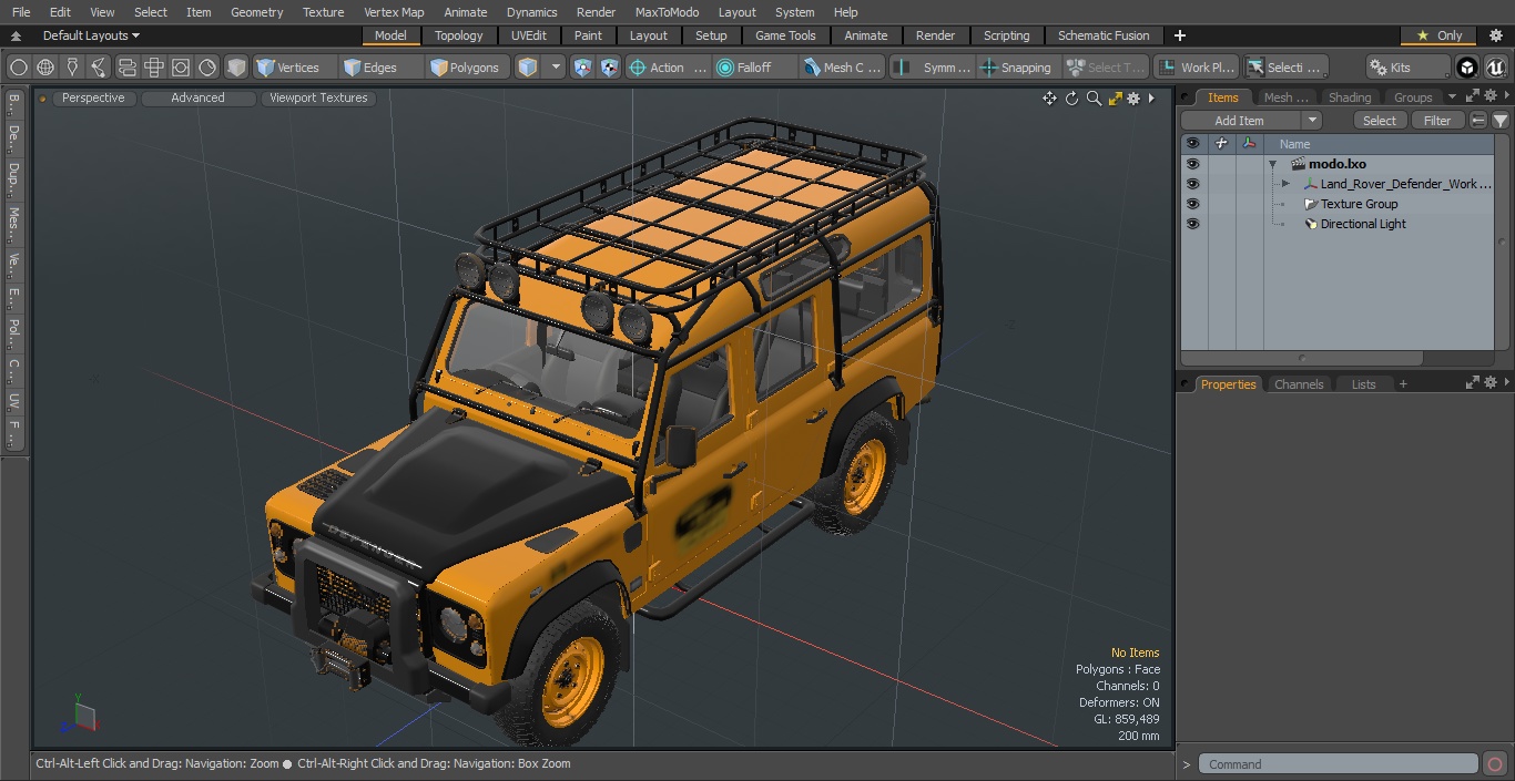 Land Rover Defender Works V8 Trophy Clean Simple Interior 3D