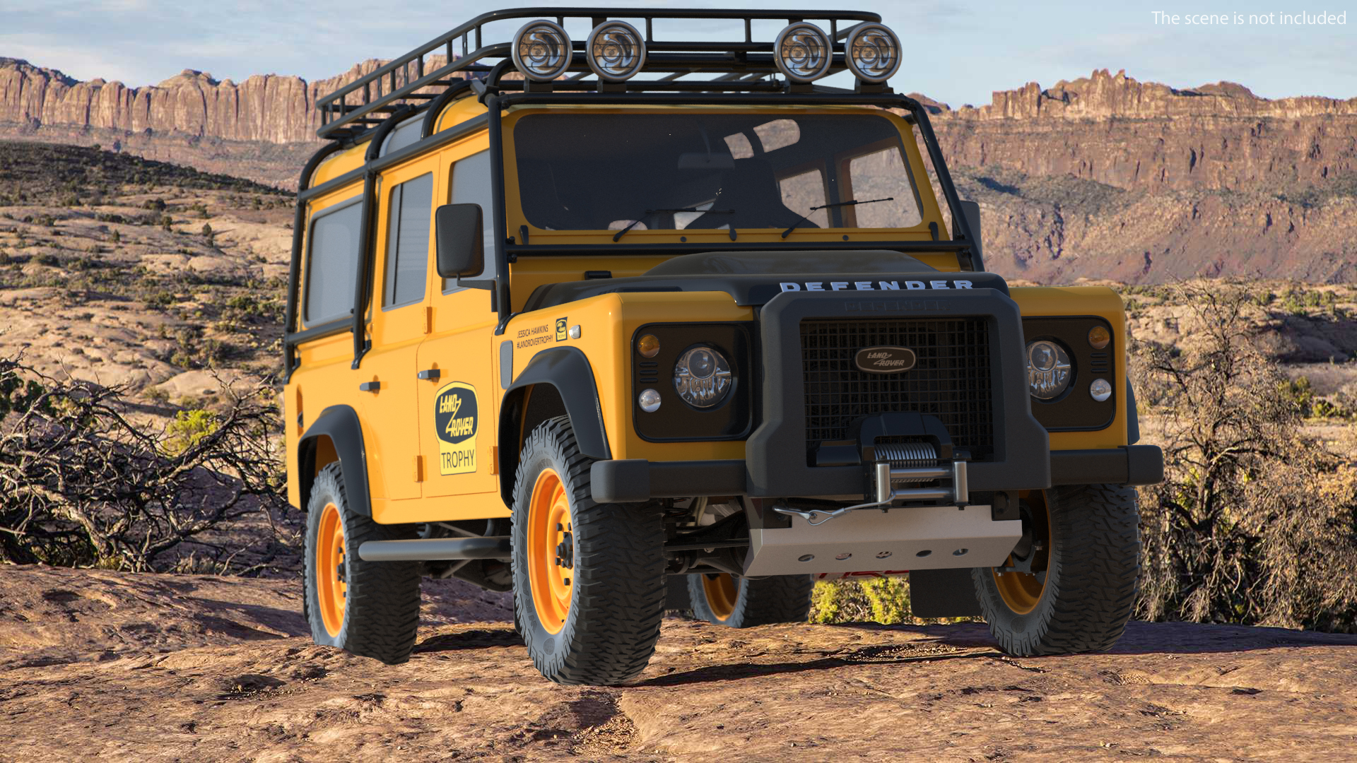 Land Rover Defender Works V8 Trophy Clean Simple Interior 3D