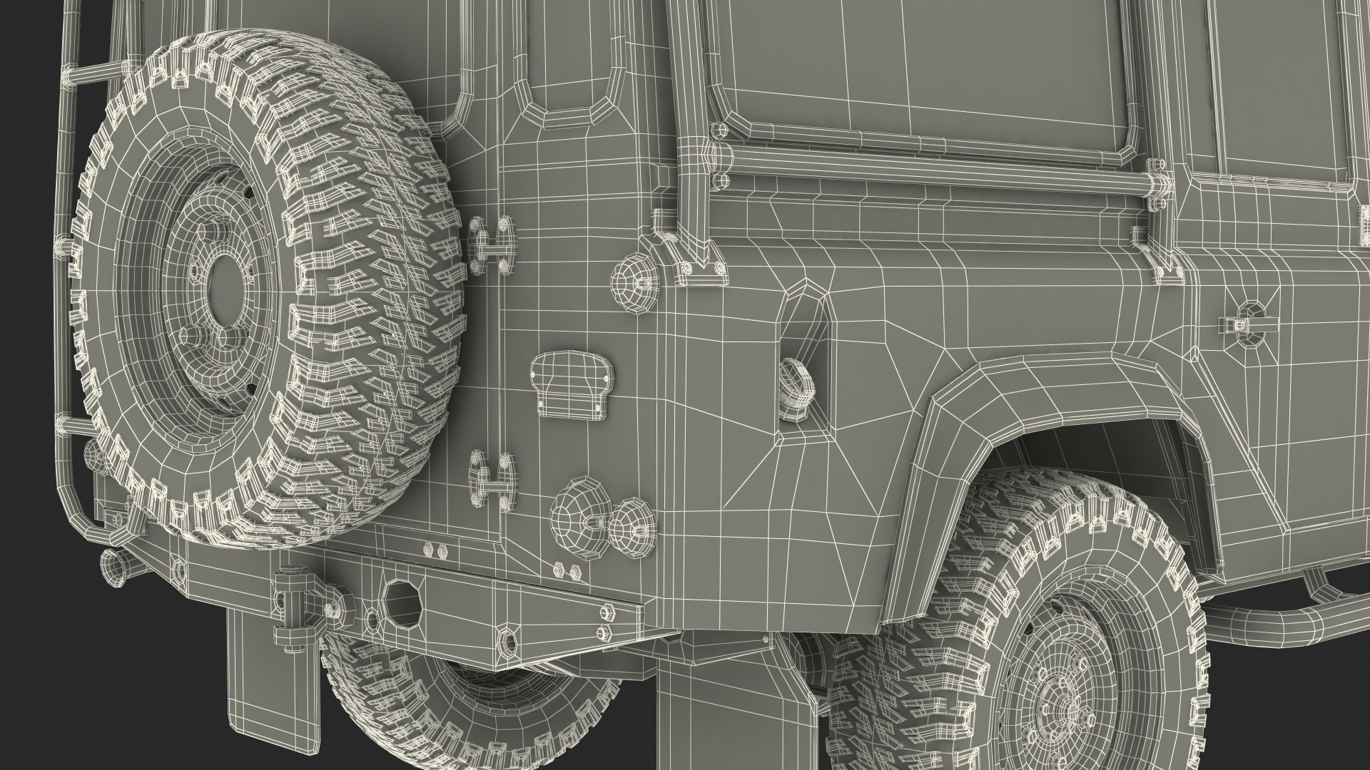 Land Rover Defender Works V8 Trophy Clean Simple Interior 3D