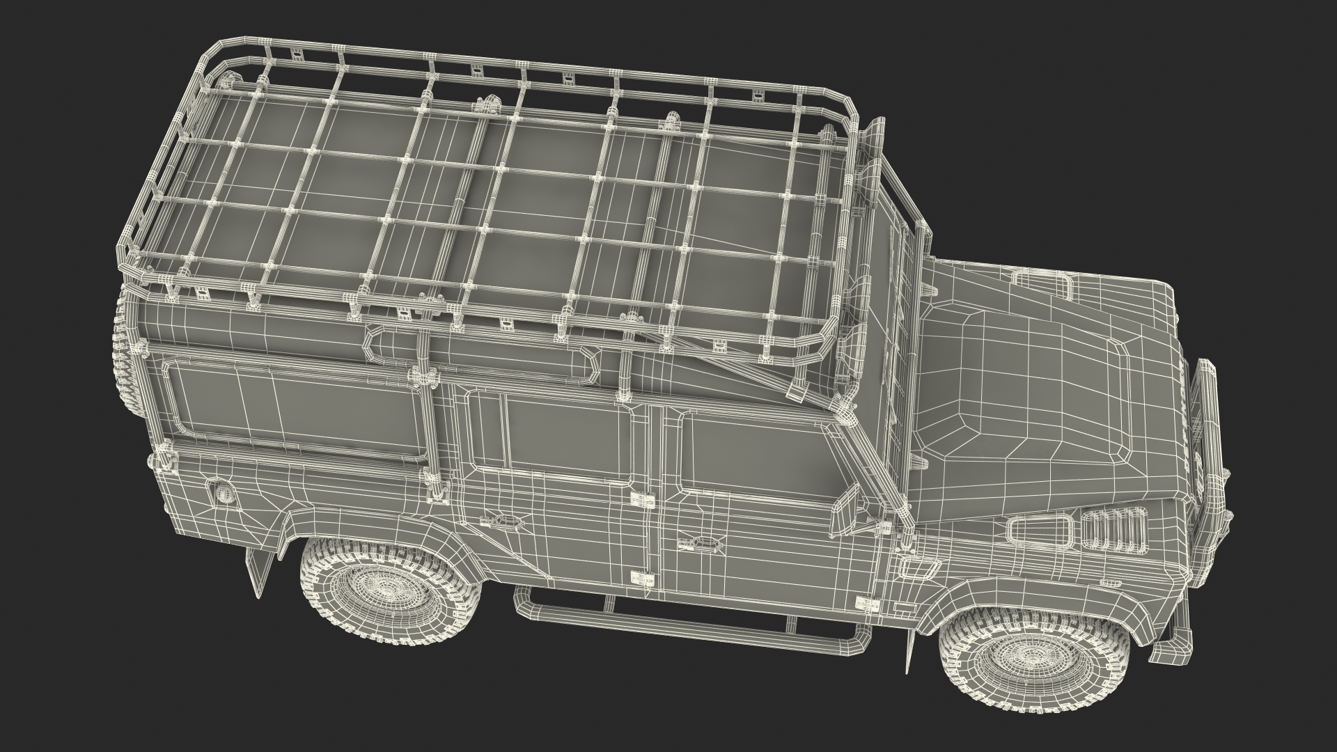 Land Rover Defender Works V8 Trophy Clean Simple Interior 3D