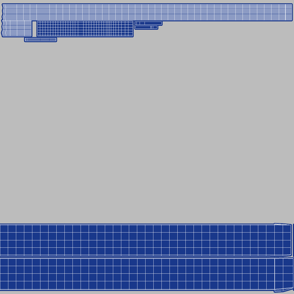 3D Painters Tape Blue model