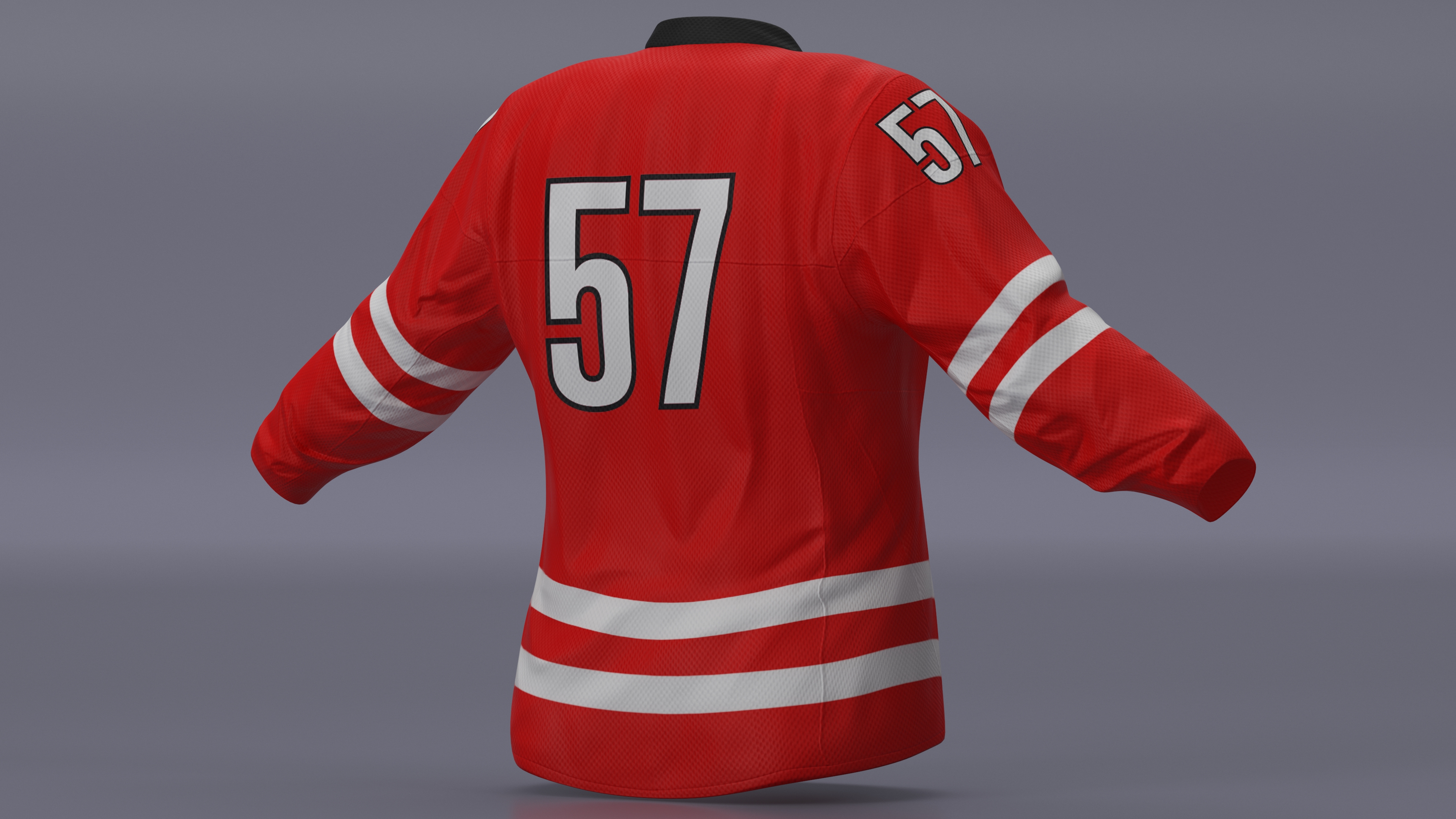 3D Hockey Jersey Carolina Hurricanes model