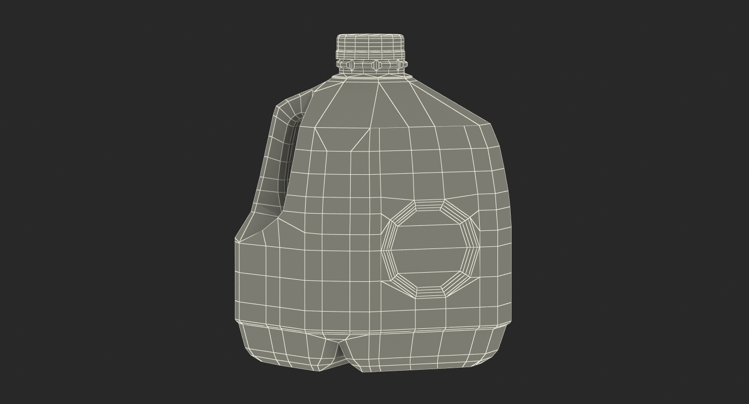 3D model Milk Gallon Plastic Jug 2