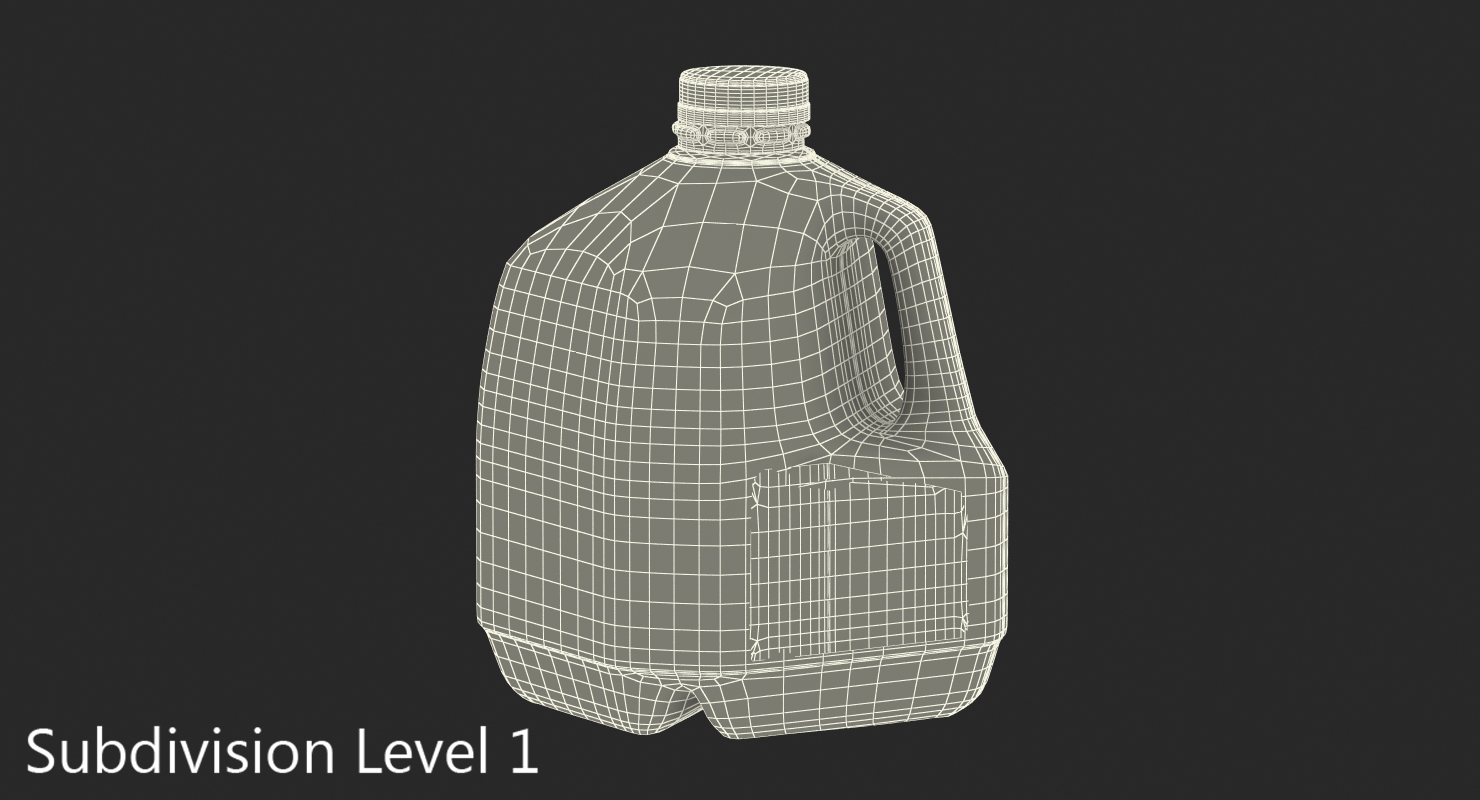 3D model Milk Gallon Plastic Jug 2