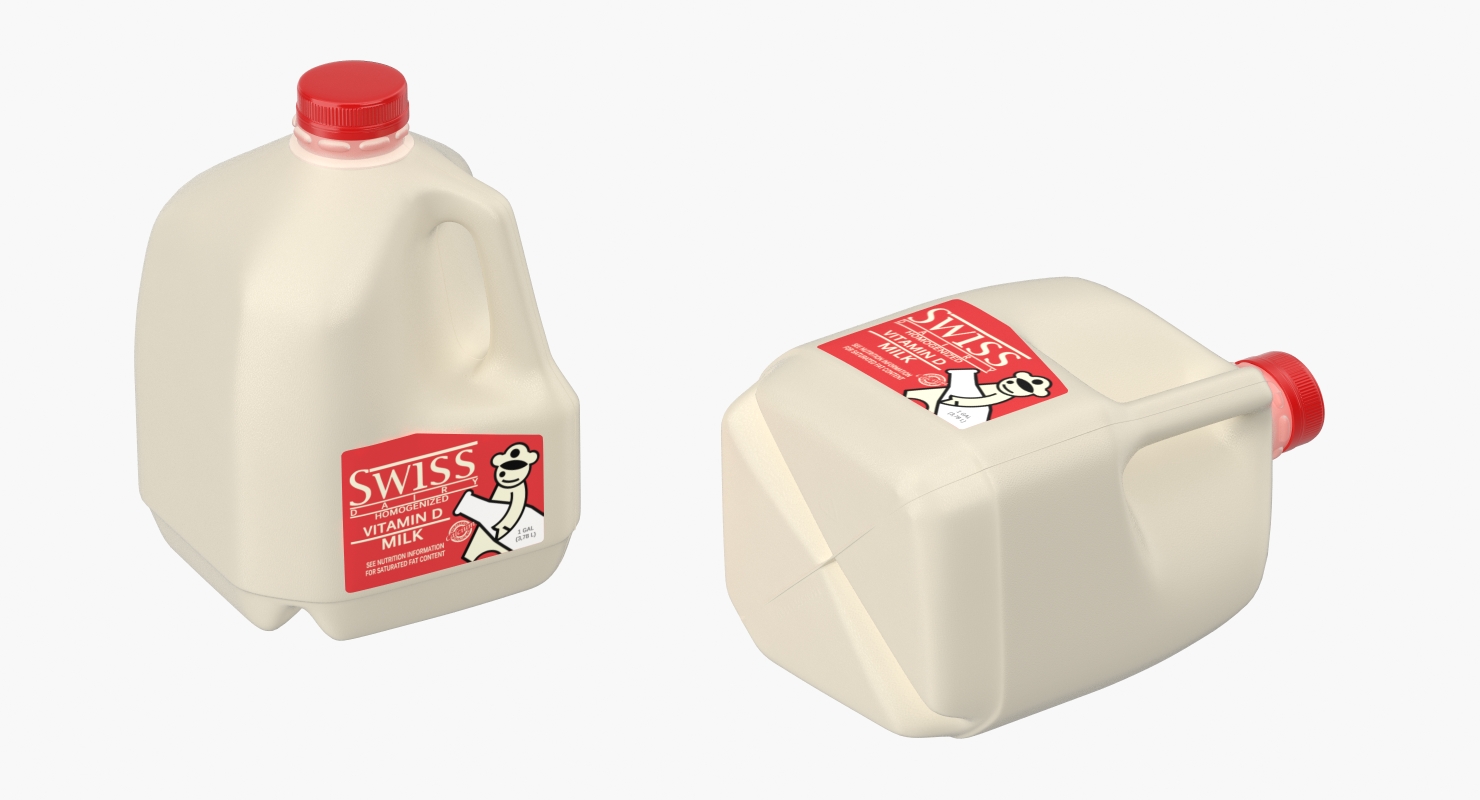 3D model Milk Gallon Plastic Jug 2