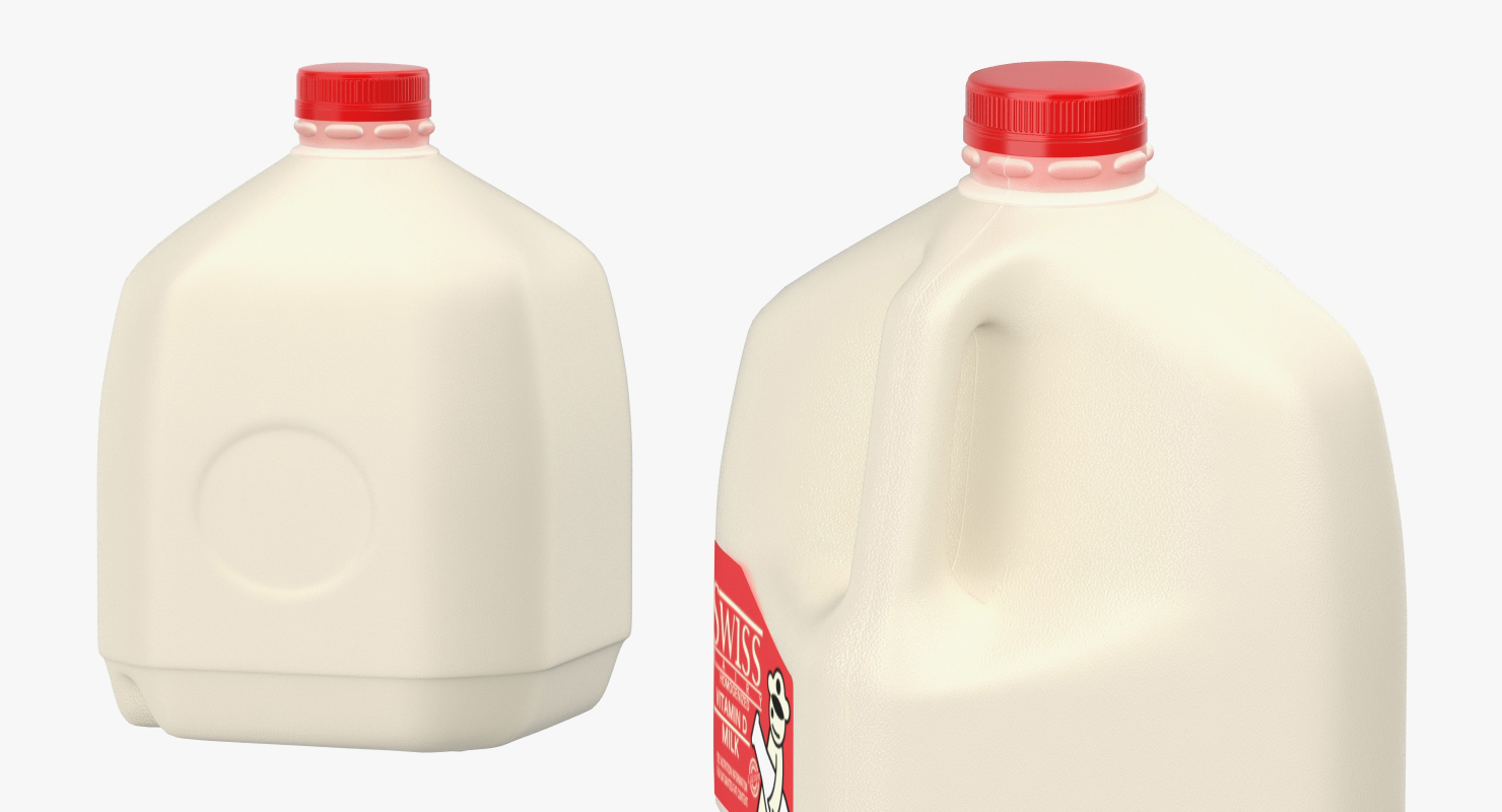 3D model Milk Gallon Plastic Jug 2