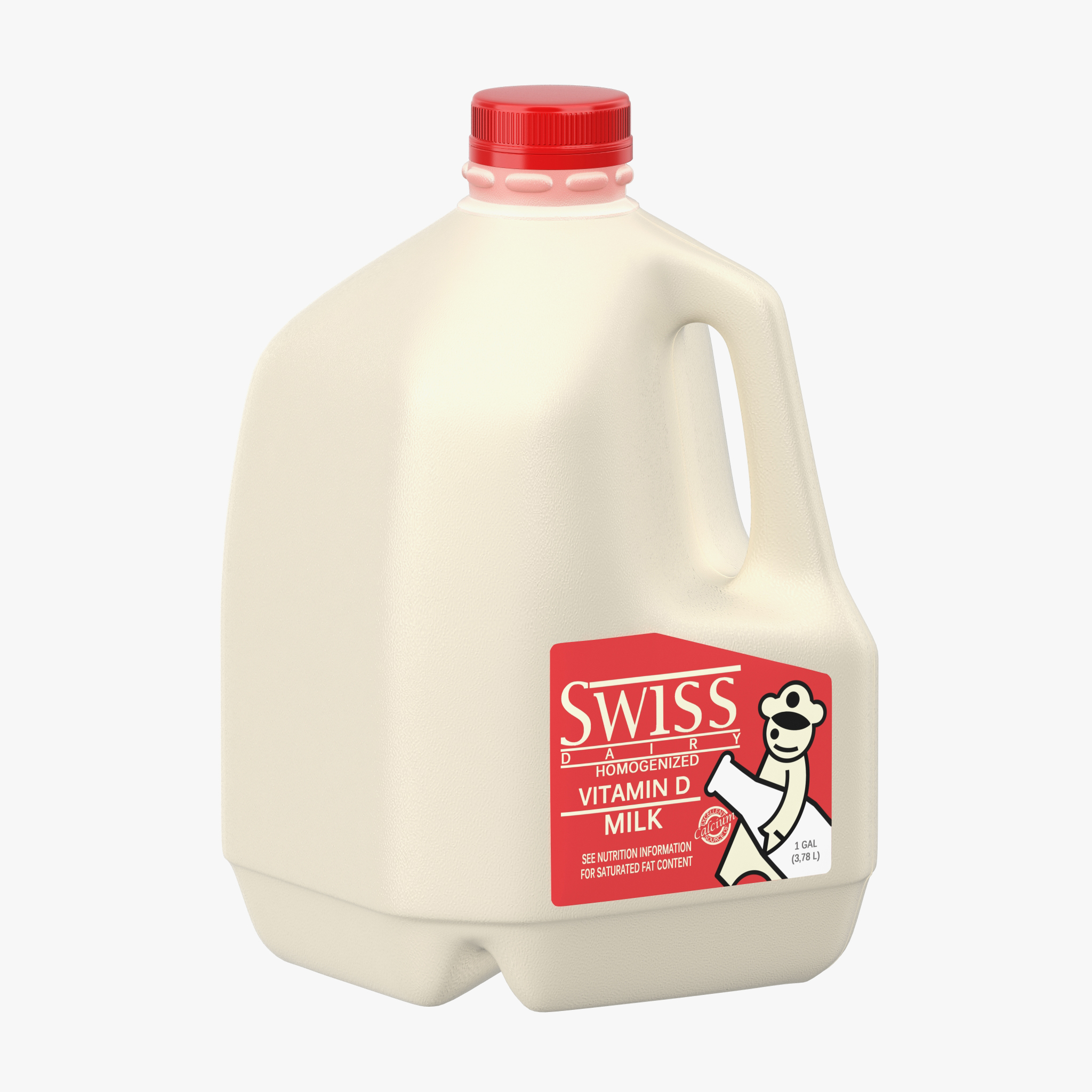 3D model Milk Gallon Plastic Jug 2