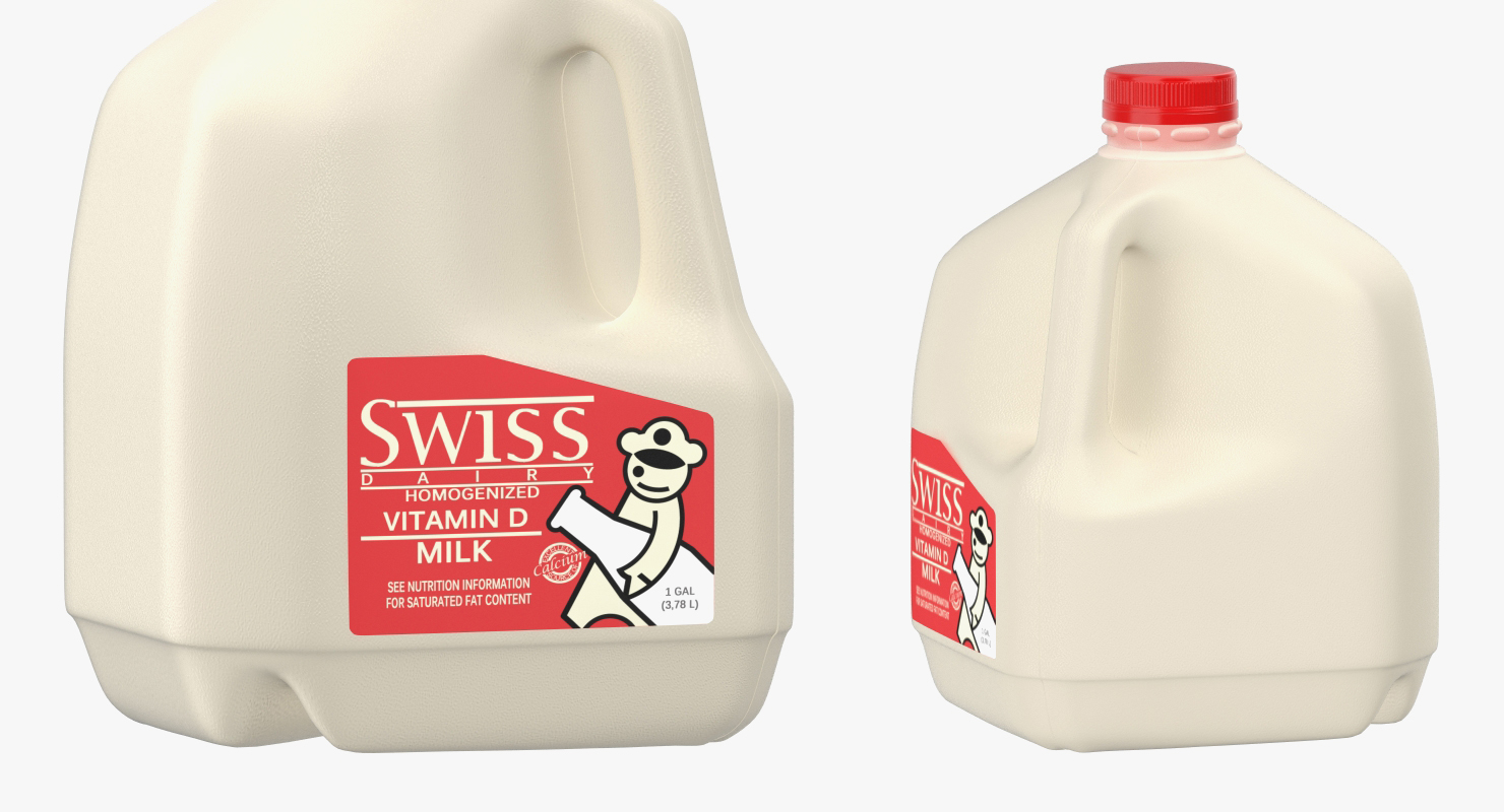 3D model Milk Gallon Plastic Jug 2