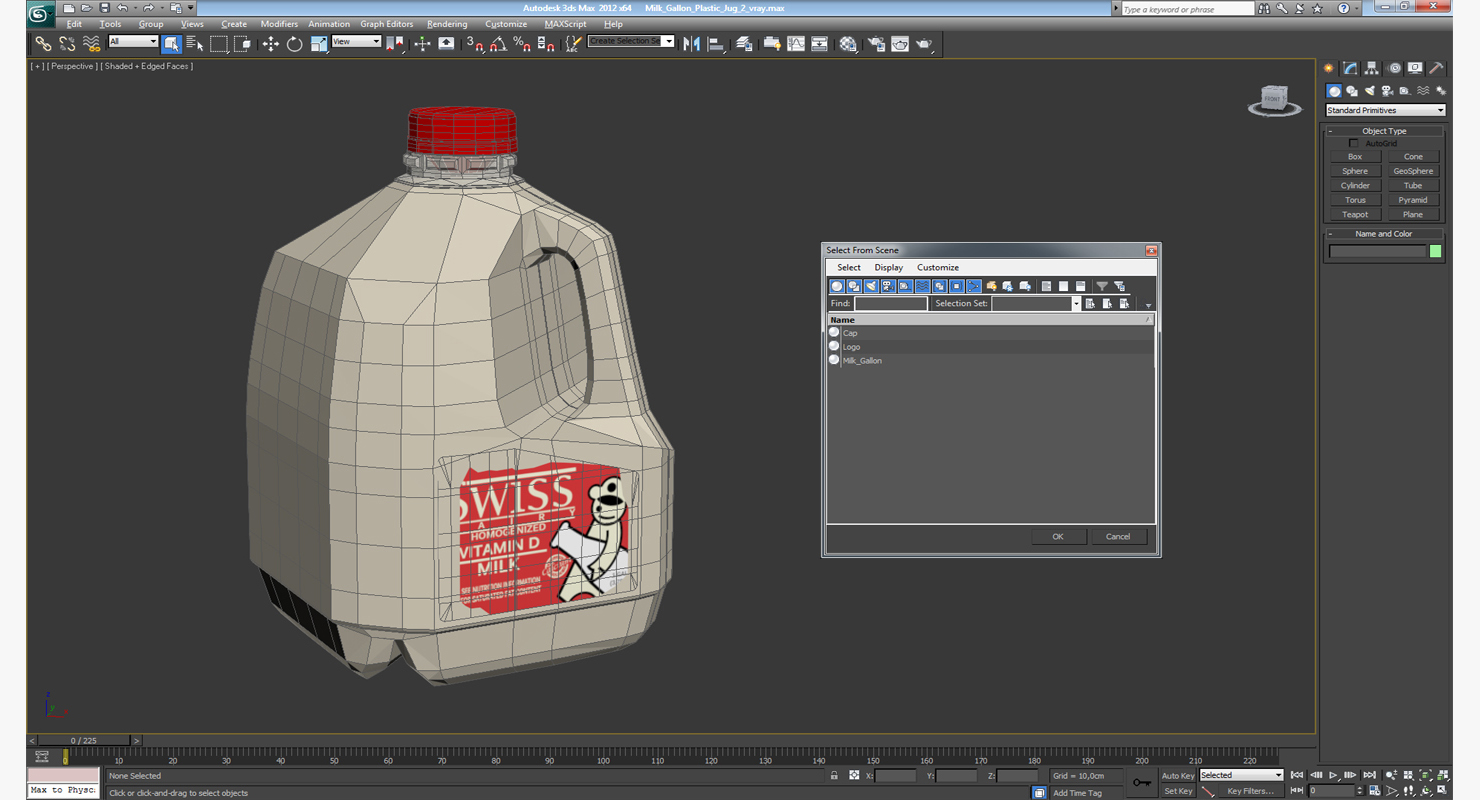 3D model Milk Gallon Plastic Jug 2