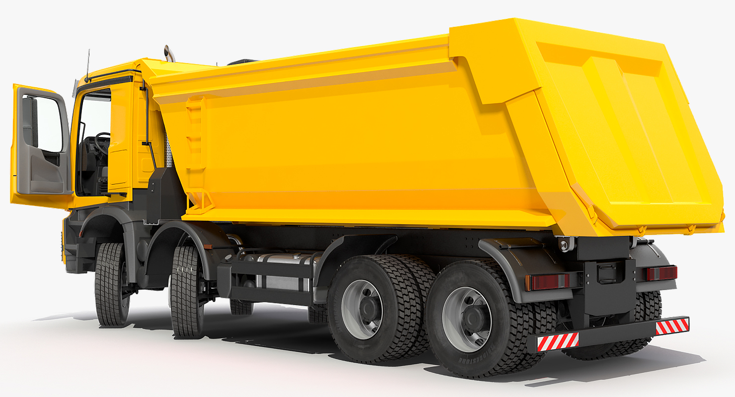 3D Mercedes Benz Arocs 8X8 Dump Truck Rigged