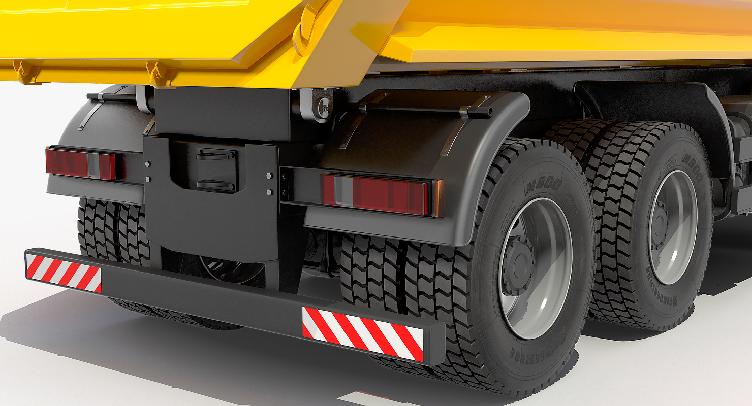 3D Mercedes Benz Arocs 8X8 Dump Truck Rigged