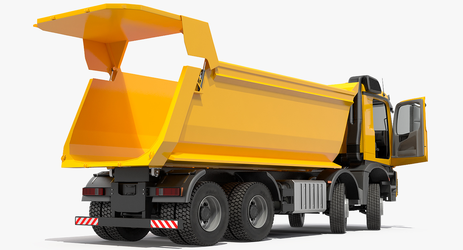 3D Mercedes Benz Arocs 8X8 Dump Truck Rigged