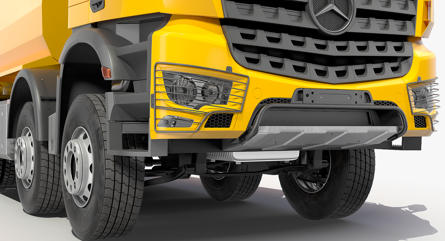 3D Mercedes Benz Arocs 8X8 Dump Truck Rigged