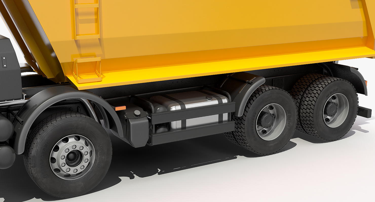 3D Mercedes Benz Arocs 8X8 Dump Truck Rigged