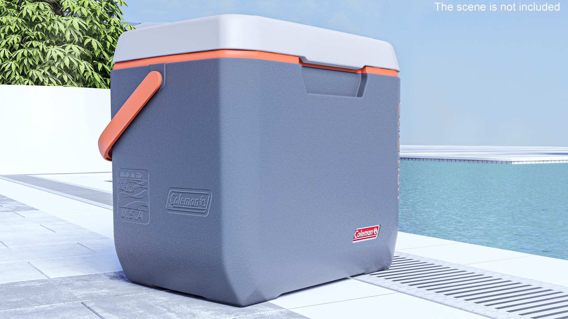 28 Quart Cool Box Coleman Xtreme Gray 3D
