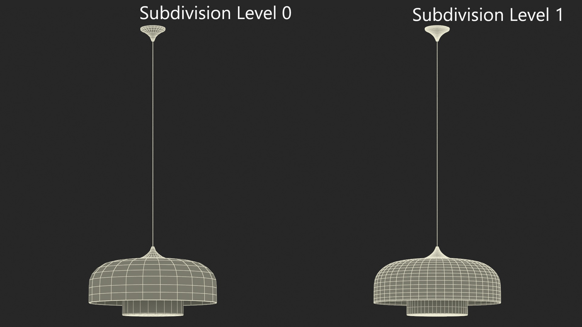 Modern Hanging Pendant Lamp 3D