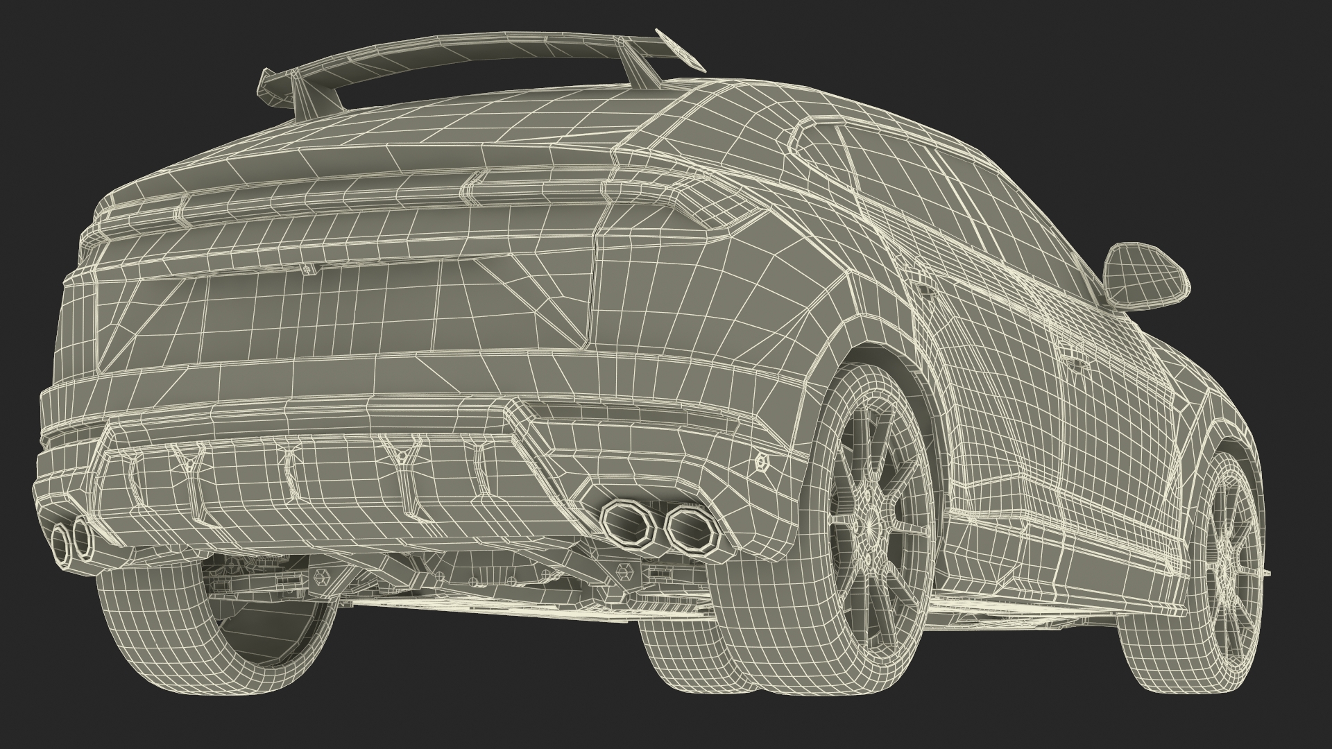 High-end Sports Car 3D model