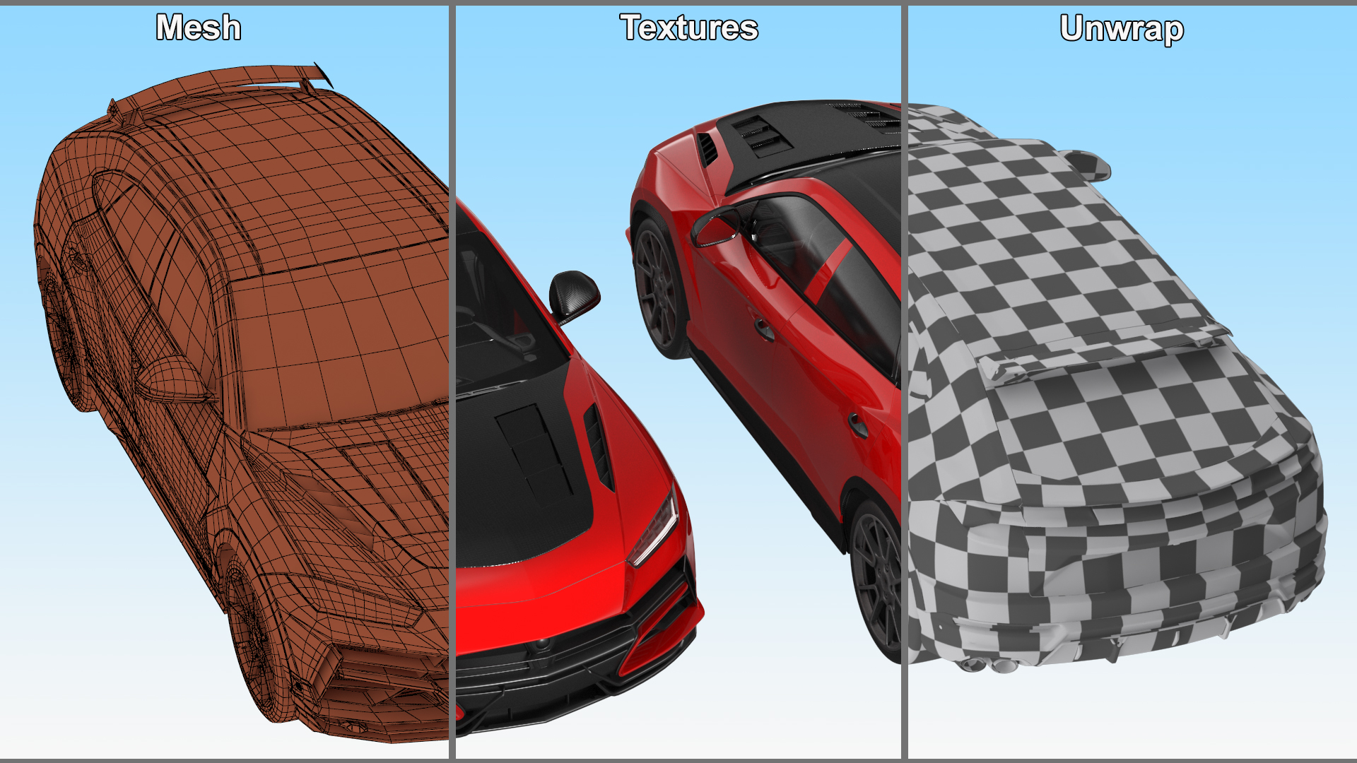 High-end Sports Car 3D model