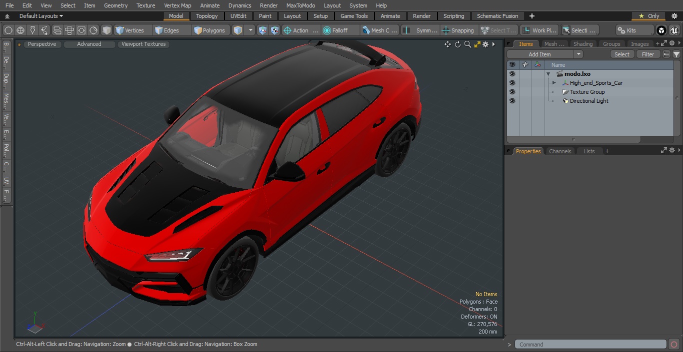 High-end Sports Car 3D model