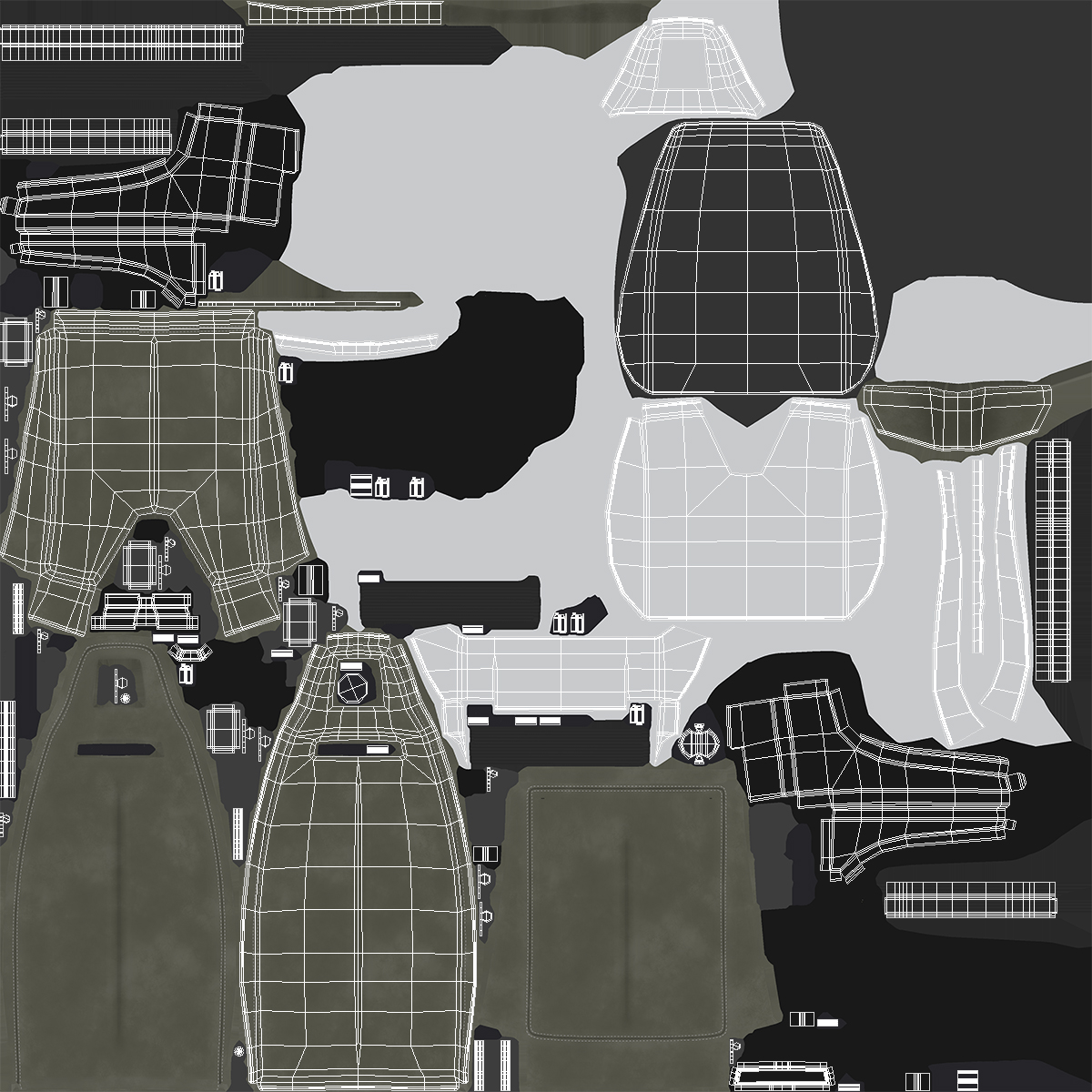 3D model Pilot Seat