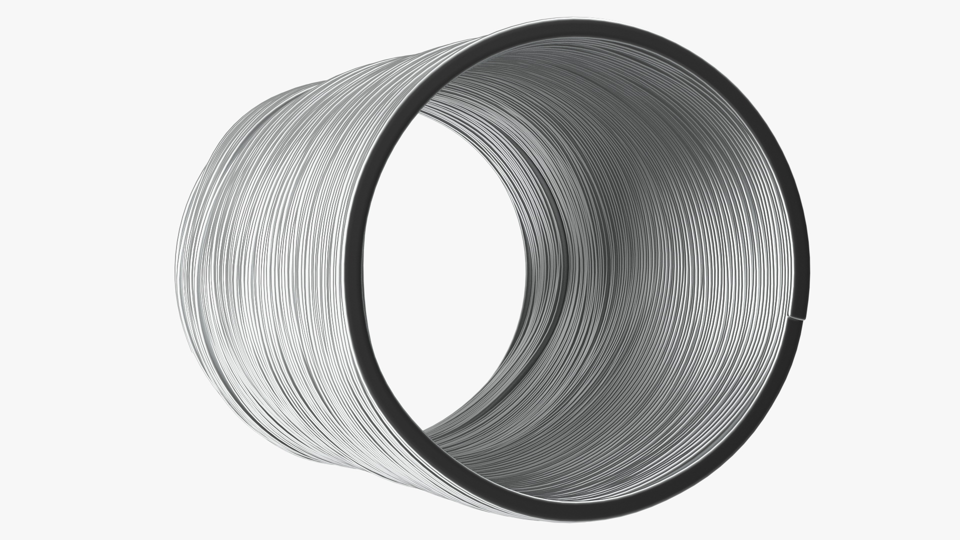 3D Metal Slinky Toy Spring model