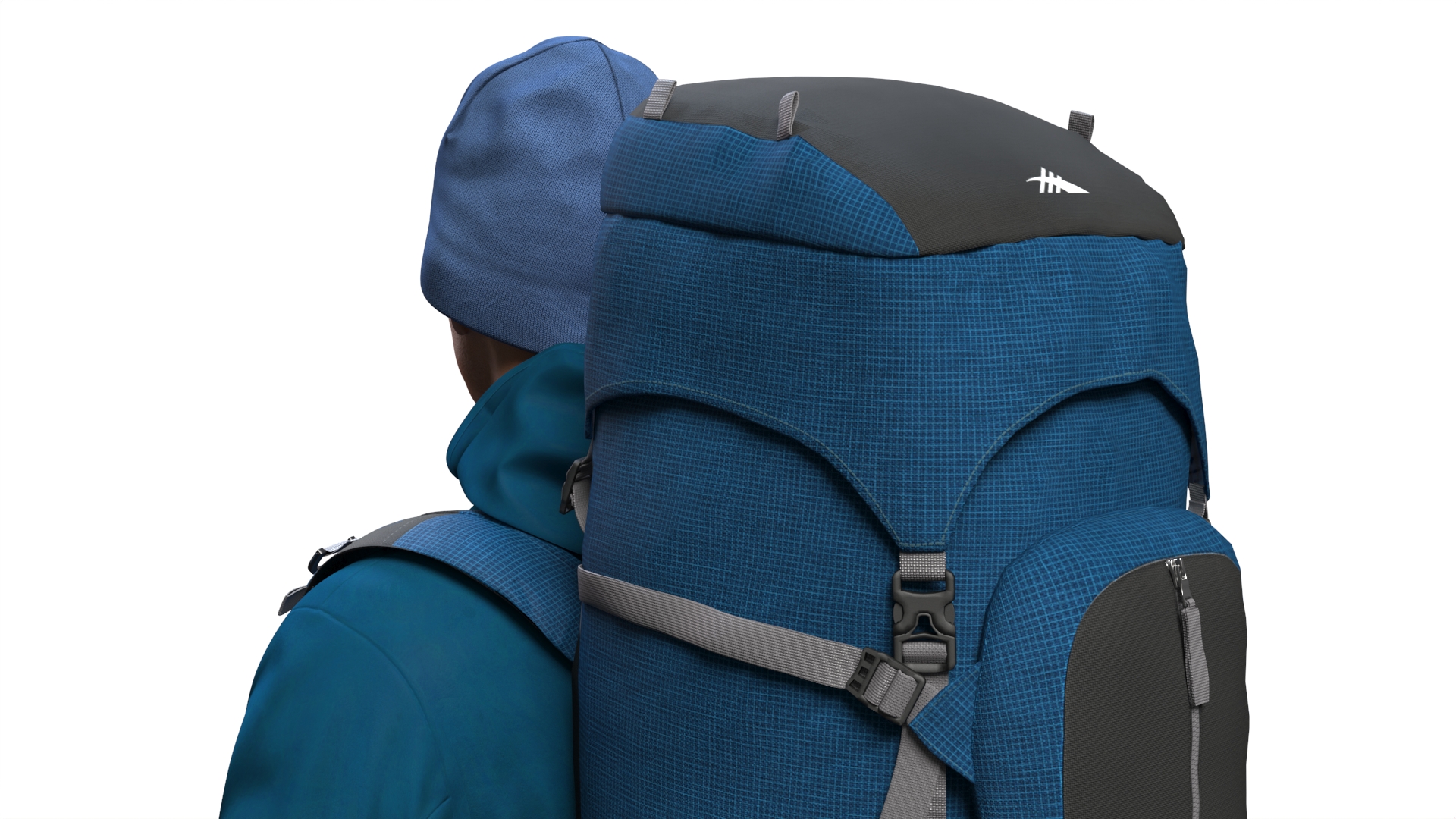 Traveler with Pocket Gimbal Camera 3D model