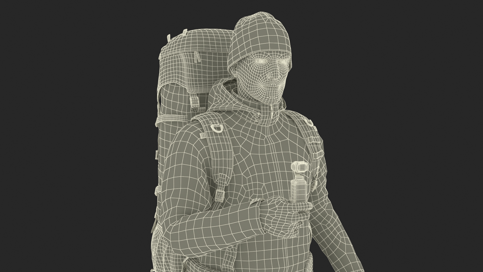 Traveler with Pocket Gimbal Camera 3D model