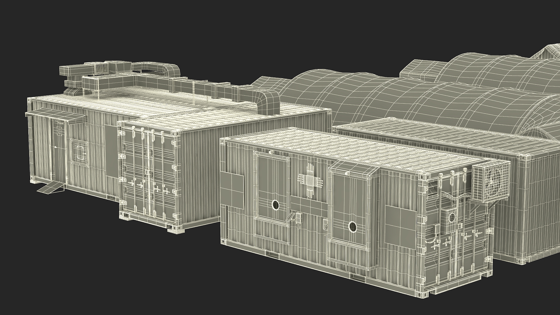 Field Hospital 3D model