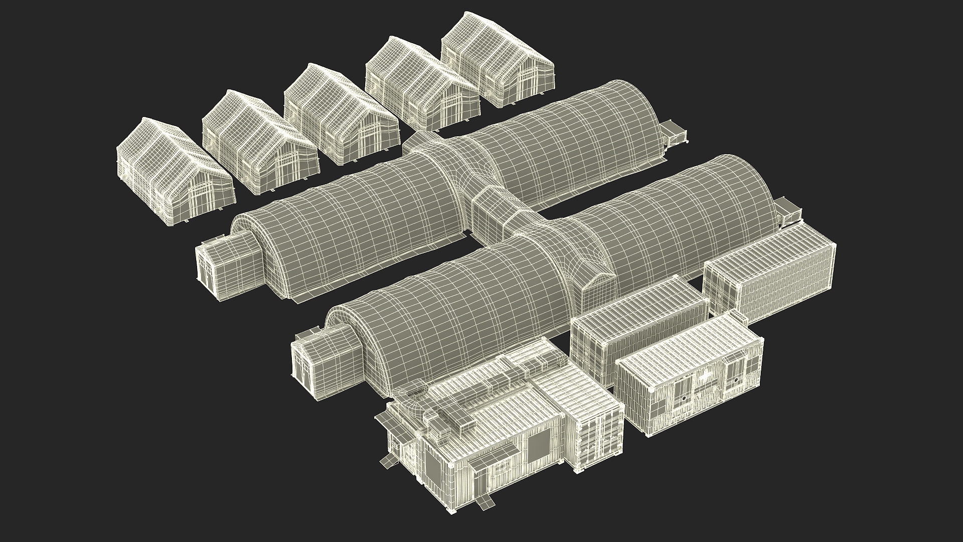 Field Hospital 3D model