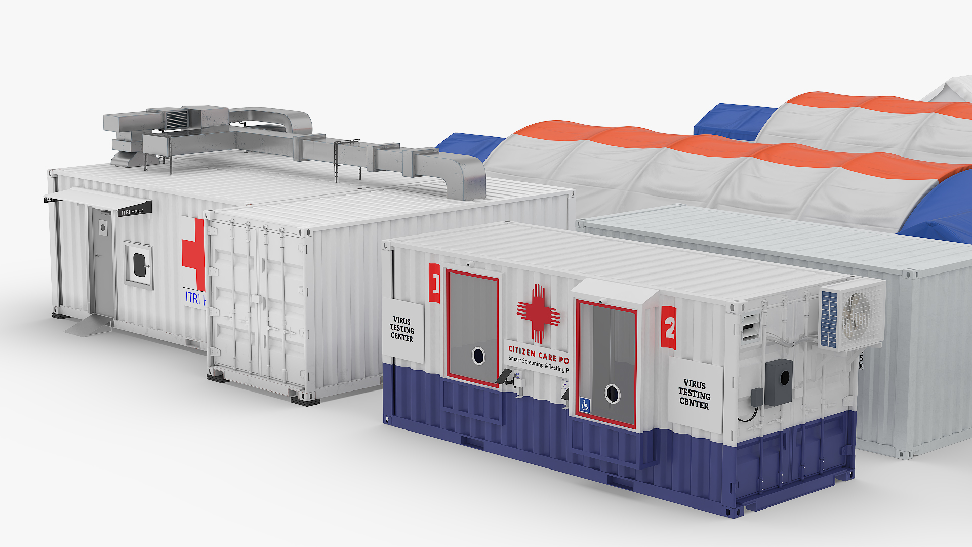 Field Hospital 3D model