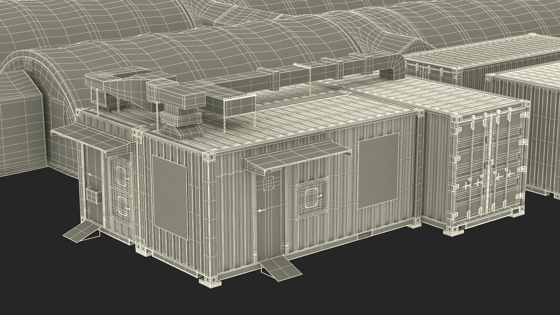 Field Hospital 3D model