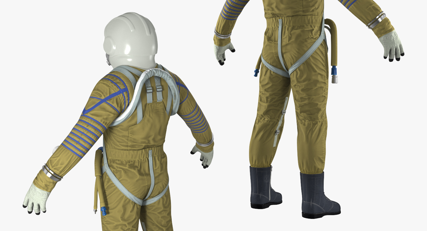 Space Suit Strizh with SK 1 Helmet 3D model