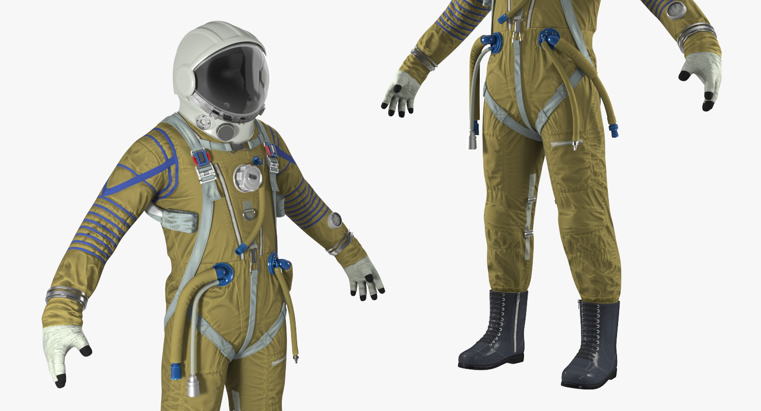 Space Suit Strizh with SK 1 Helmet 3D model