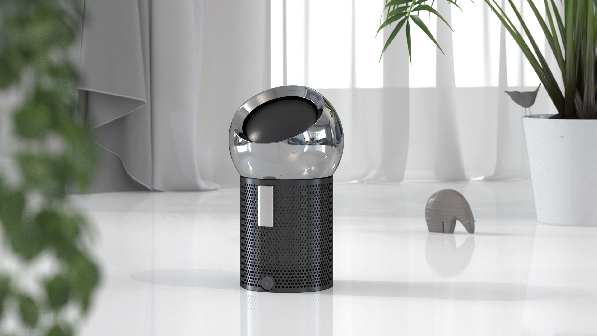 3D Dyson Pure Cool Me BP01 Purifying Fan Black model
