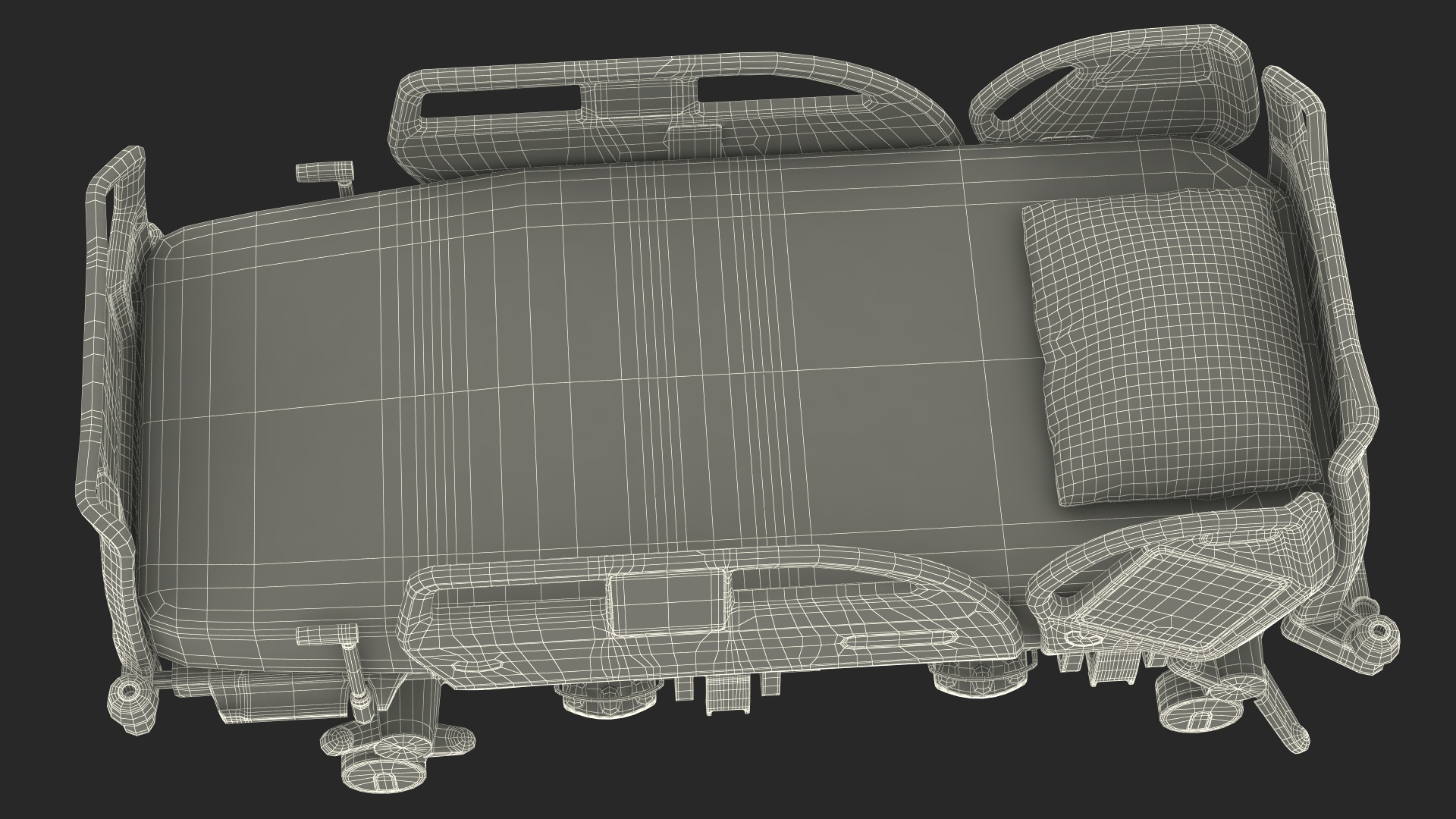 3D Intensive Care Bed model