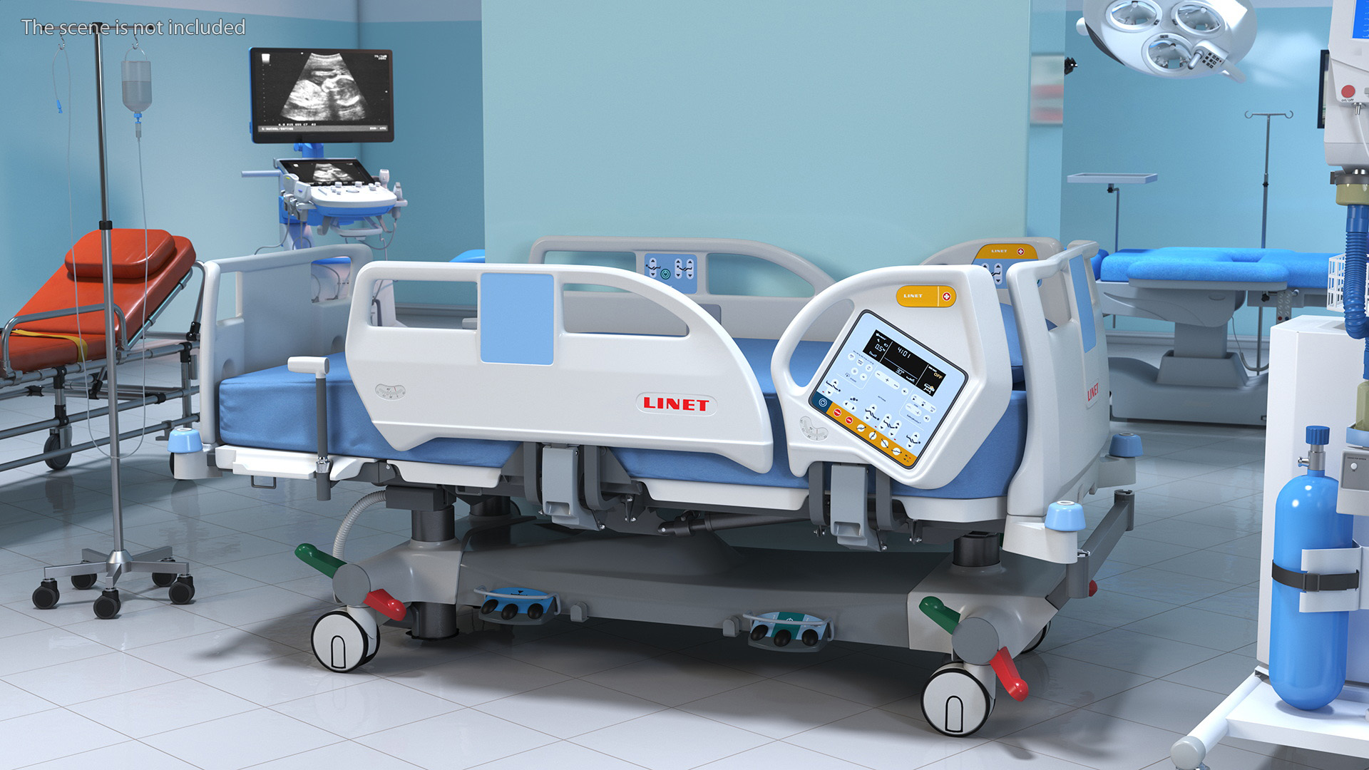 3D Intensive Care Bed model