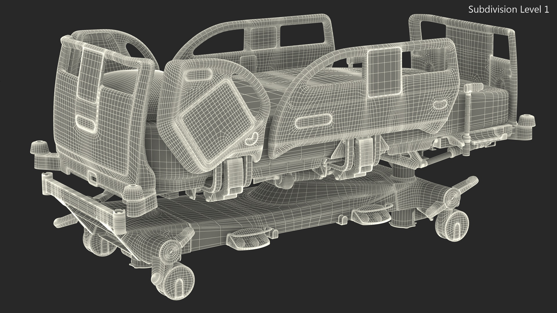 3D Intensive Care Bed model
