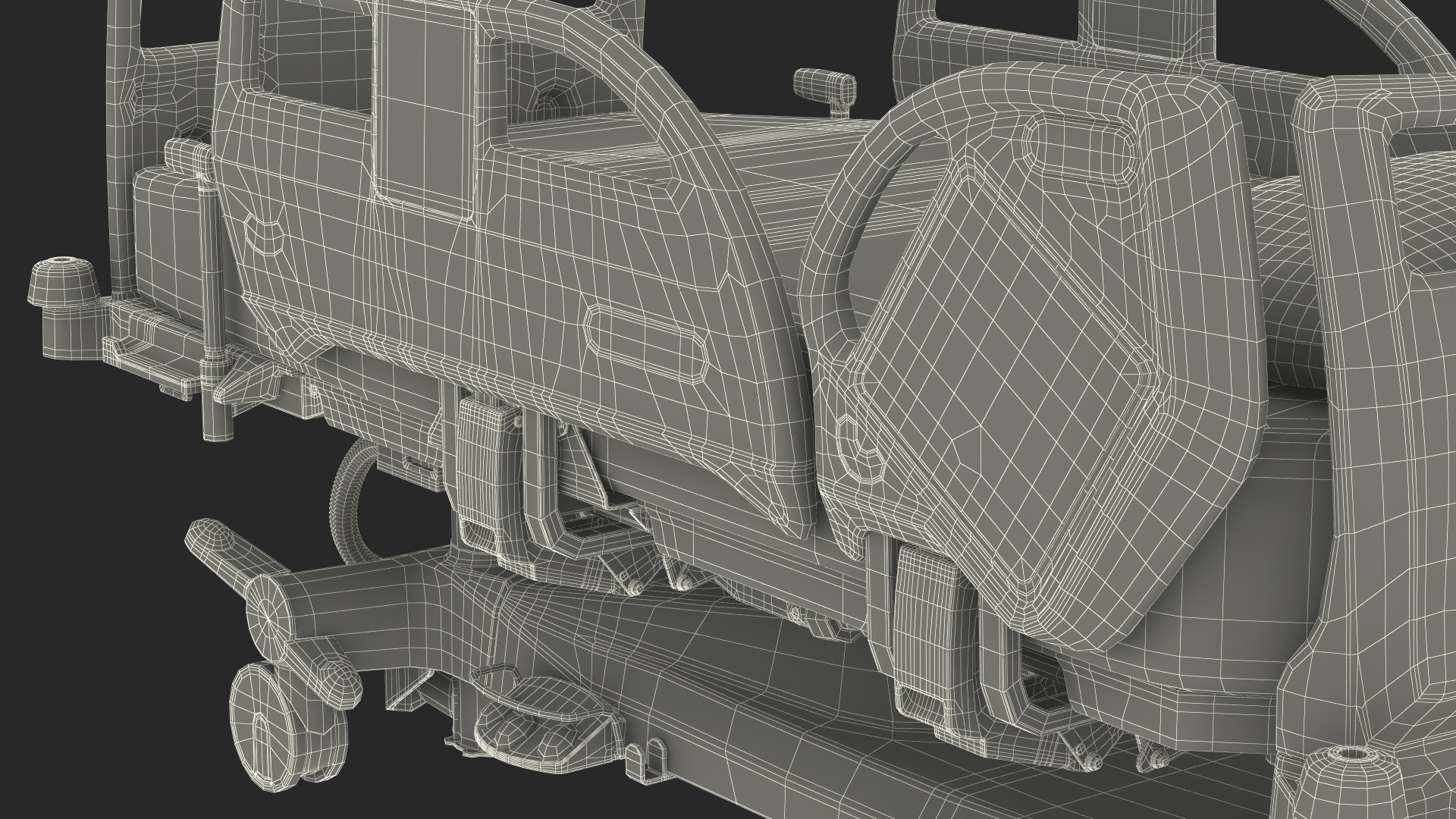 3D Intensive Care Bed model