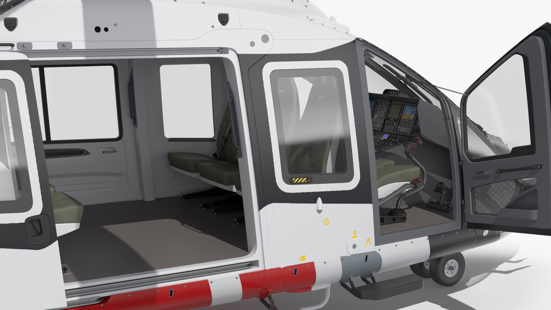 3D Airbus H160 Utility Helicopter Rigged for Maya
