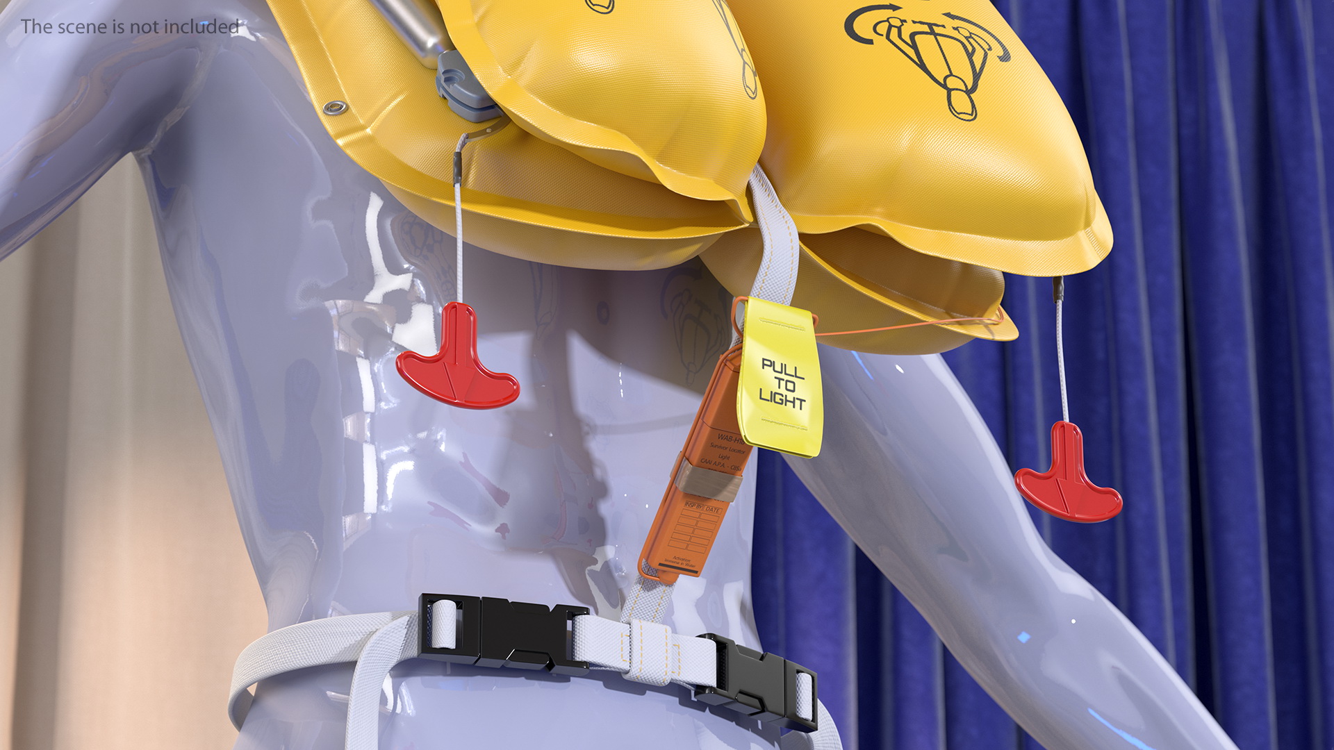 3D Inflated Airline Life Vest