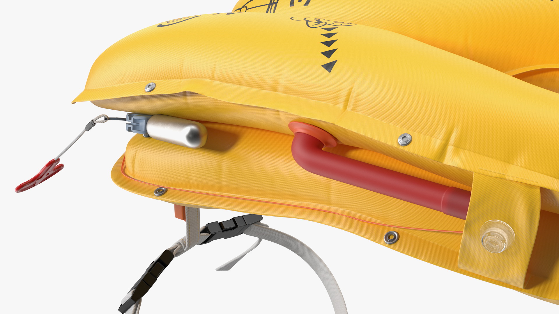 3D Inflated Airline Life Vest
